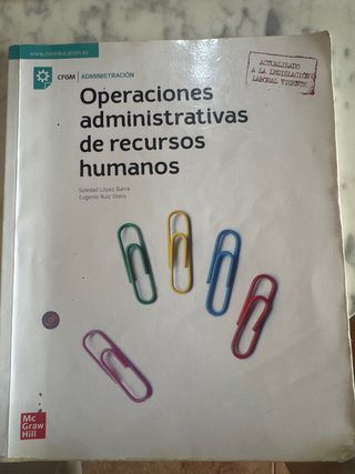 Operaciones administrativas de recursos humanos