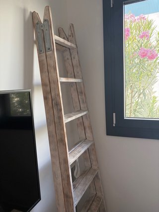 Escalera Decorativa Rústica Blanca