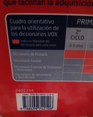 Diccionario Primaria lengua española