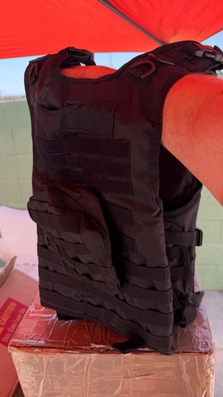 Chaleco Táctico Negro Talla 48-XL