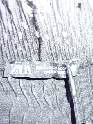 Camiseta Zara Negra sin Mangas