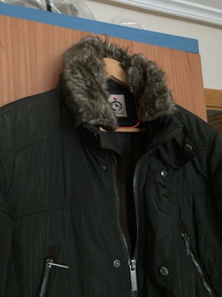 Parka acolchada Dos Galgos verde oscuro