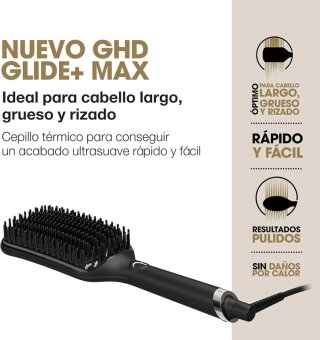 Cepillo GHD Glide+ Max Alisador Negro