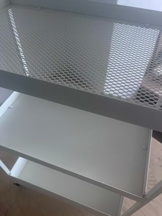 2 Carritos Auxiliares IKEA NISSAFORS Blancos