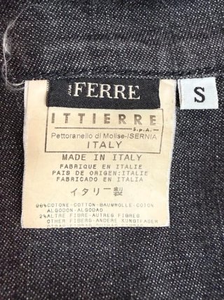 Gianfranco Ferré Camicia Giacca Donna Tg S Denim