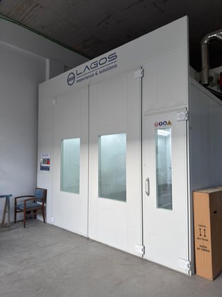 Cabina Pintura Lagos mod.Euro, 2 años y 960 horas