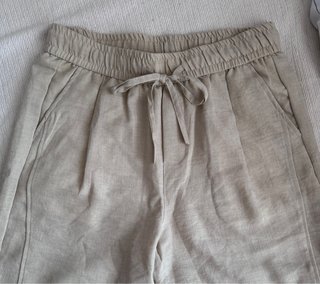Pantalón ancho beige talla M