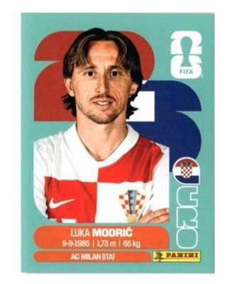 Cromo Luka Modrić Mundial 2026 Panini