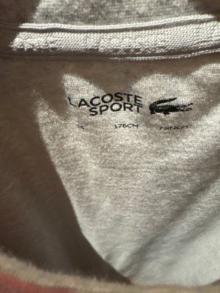 Camiseta Lacoste Talla 16 Gris Cocodrilo