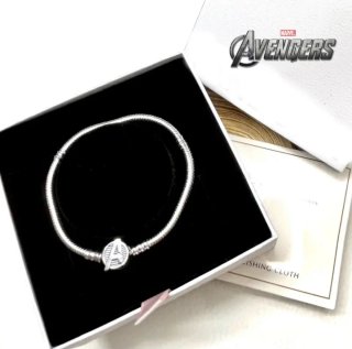 Pulsera Vengadores de Marvel Plata