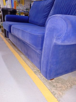 Sofá de 2 plazas azul