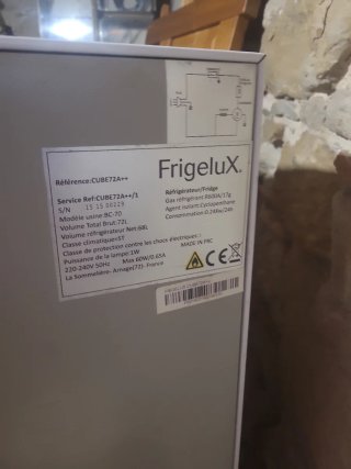 Mini Frigorífico Frigelux Cube 72 A++
