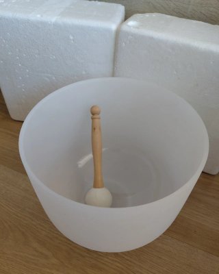 Cuenco de Cuarzo Blanco