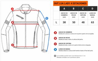 Chaqueta Moto OUT Lua Lady 4 Estaciones