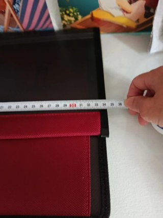 Portadocumentos Folder Mate Negro y Rojo