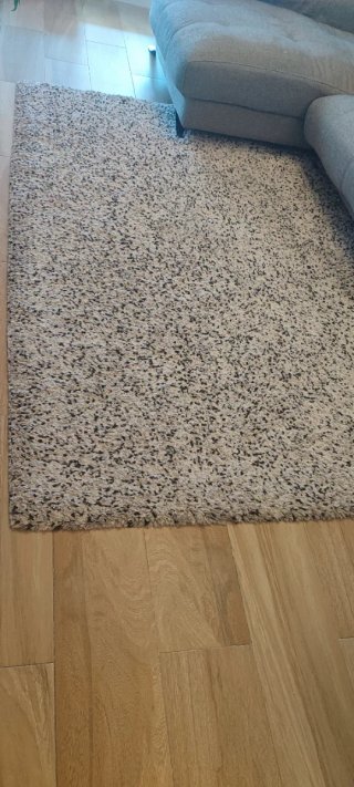 Alfombra beige y gris 170x235