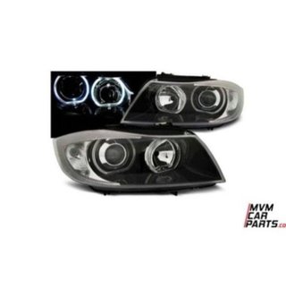 Faros Angel eyes para BMW E90 look Xenon