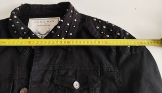 Cazadora Zara Negra Tachuelas