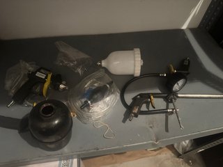 Compresor de aire + kit pistolas