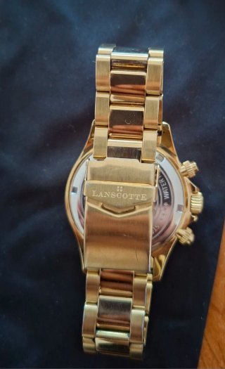 Reloj Lanscotte Dorado Cronógrafo 42mm