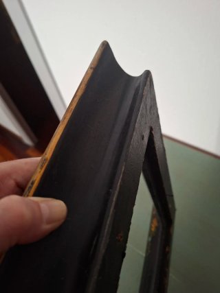 Marco antiguo madera, Pintado a mano y de madera
