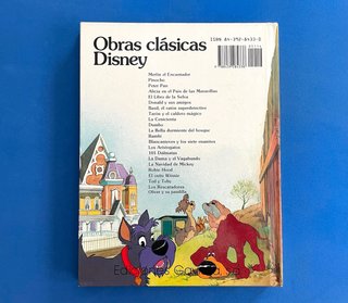 Libro vintage Disney La Dama y el Vagabundo, 1983