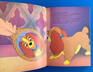 Libro vintage Disney La Dama y el Vagabundo, 1983