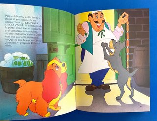 Libro vintage Disney La Dama y el Vagabundo, 1983
