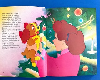 Libro vintage Disney La Dama y el Vagabundo, 1983