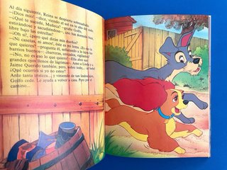 Libro vintage Disney La Dama y el Vagabundo, 1983