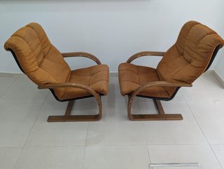 Dos sillones de salón estilo "Aalto"