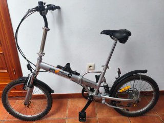 Bicicleta plegable aluminio con suspensión