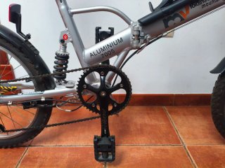 Bicicleta plegable aluminio con suspensión