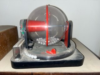 Máquina de bingo / bombo de bingo vintage