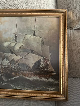 Cuadro Naval Hecho a Mano