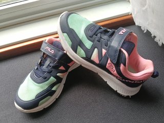 Zapatillas niña Fila azul y verde