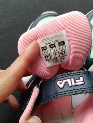 Zapatillas niña Fila azul y verde