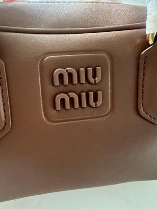 Borsa Miu Miu Marrone Nuova