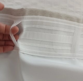 1 CORTINA BEIG IKEA SEMIOPACA 145 ancho x 300 alto