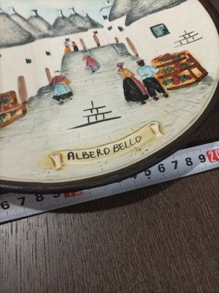 Plato Artesanía Italiana Alberobello