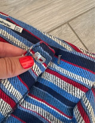 Falda mini Stradivarius rayas lazo