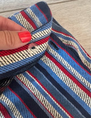 Falda mini Stradivarius rayas lazo
