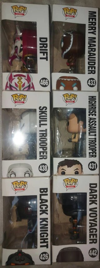 Lote 6 Funkos Fortnite