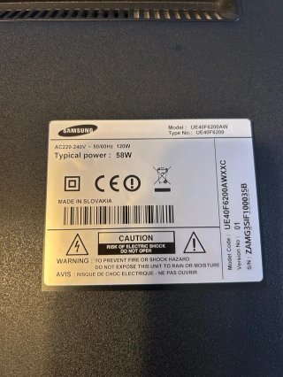 TV Samsung 40 Plata