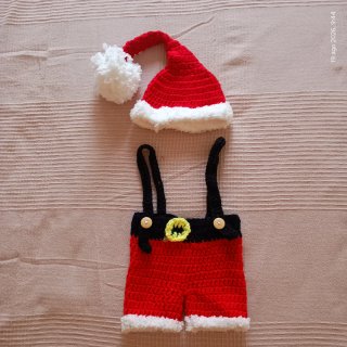Ropa crochet recién nacido fotografía
