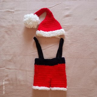 Ropa crochet recién nacido fotografía