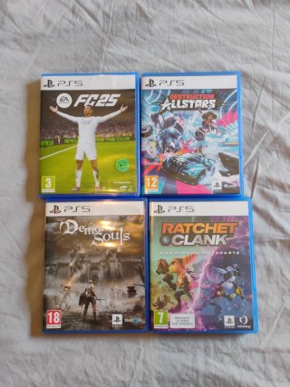 Pack 4 Juegos PS5: FC25, Destruction AllStars, Dem