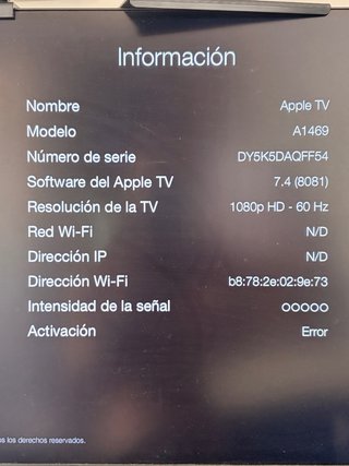 Apple TV 3ª Gen (2013) + Mando