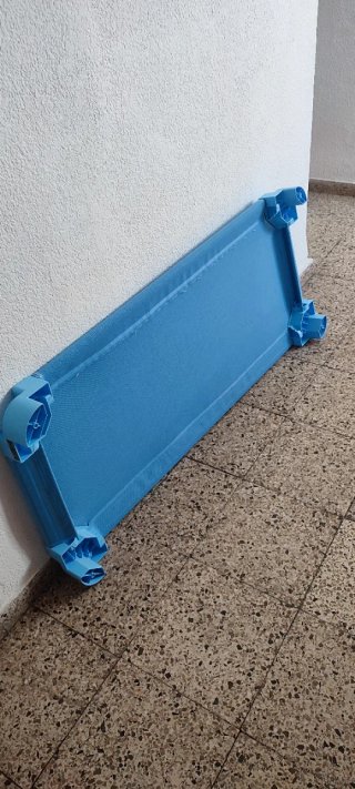 Camita siesta infantil azul