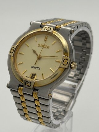 Reloj Gucci 9000M Vintage Oro y Plata